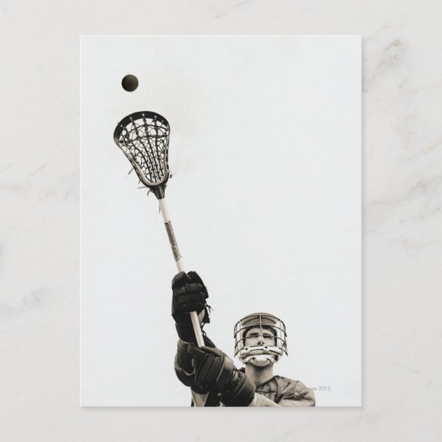 Postal Lacrosse Player 3 (Anverso)