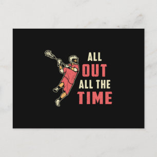 Postal Lacrosse Player Lax Sport Stick Sports Funny Gift