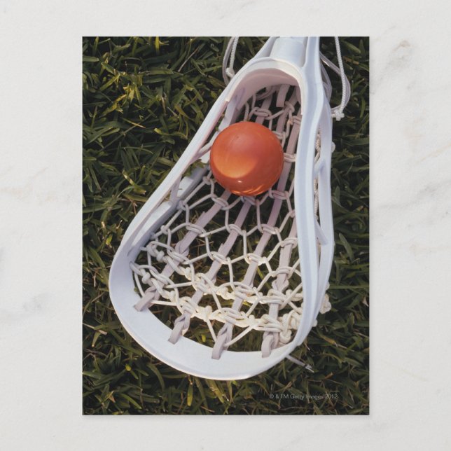 Postal Lacrosse Stick y Ball (Anverso)