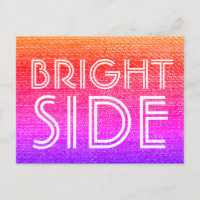 Lado brillante arco iris retro Feliz motivación