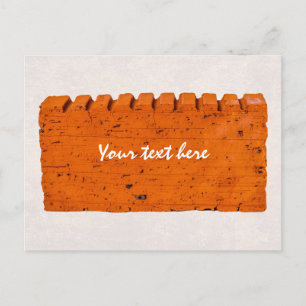 Postal Ladrillo naranja - Átomo De Creación