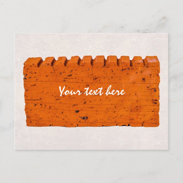 Postal Ladrillo naranja - Átomo De Creación (Anverso)