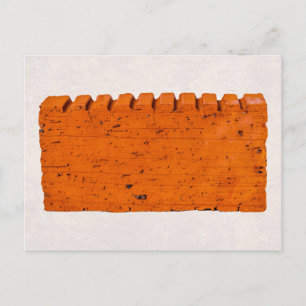 Postal Ladrillo Naranja - Átomo de la Creación