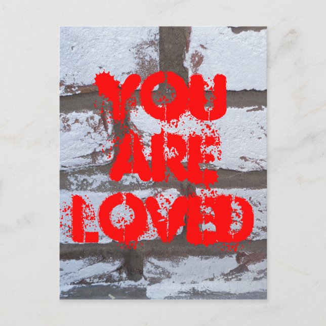 Postal Ladrillos de graffiti (Anverso)