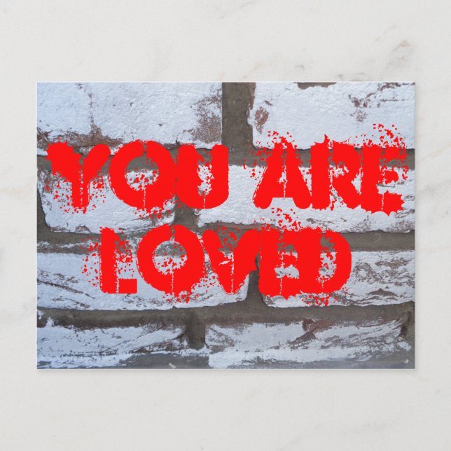 Postal Ladrillos de graffiti (Anverso)