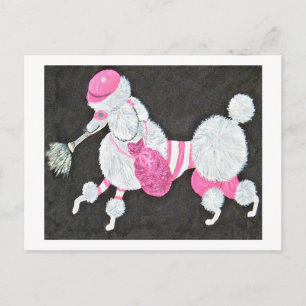 Postal Ladrón de Caniche con Estilo y Clase