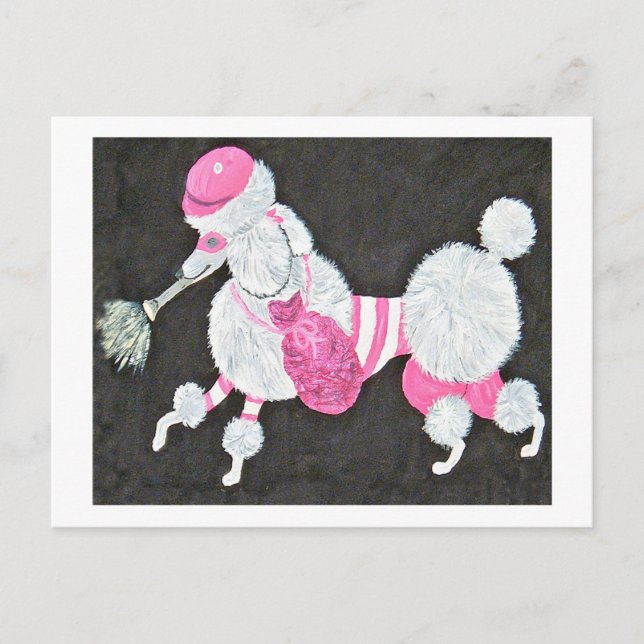 Postal Ladrón de Caniche con Estilo y Clase (Anverso)