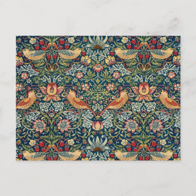 Postal Ladrón de fresa por William Morris (Anverso)