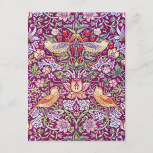 Postal Ladrón de fresa rojo, William Morris