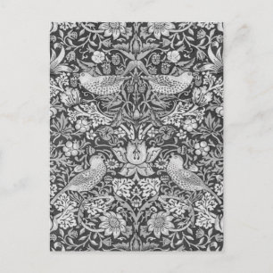 Postal Ladrón de Fresas Gris, William Morris