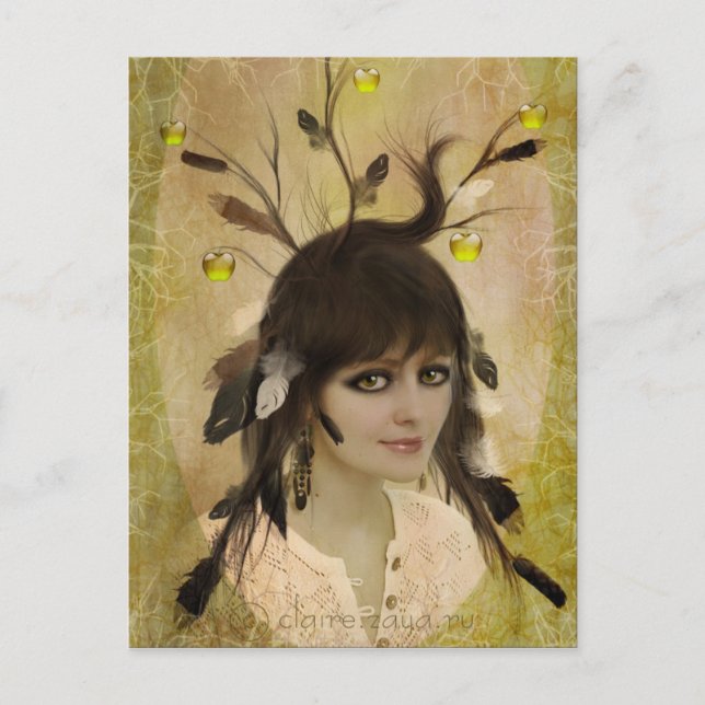 Postal Ladrón de manzanas (Anverso)