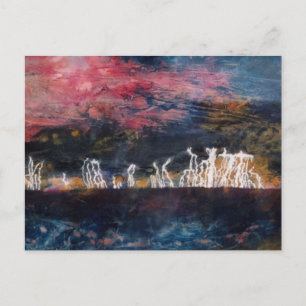 Postal "Ladrón silencioso" Abstract Design Postcard