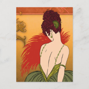 Postal Lady Art Deco - BIANCA: Antique Autumn