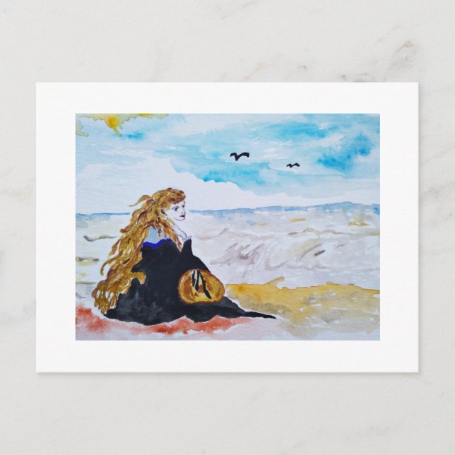 Postal Lady at the beach (Anverso)