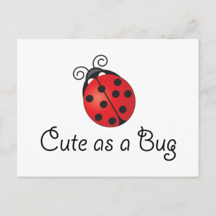 Postal Lady Bug - Cute como un error