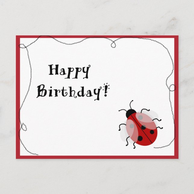 Postal Lady Bug Post Card (Anverso)