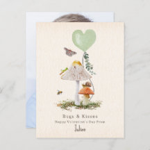 Lady Bugs & Kisses Snail Classroom Valentine Photo