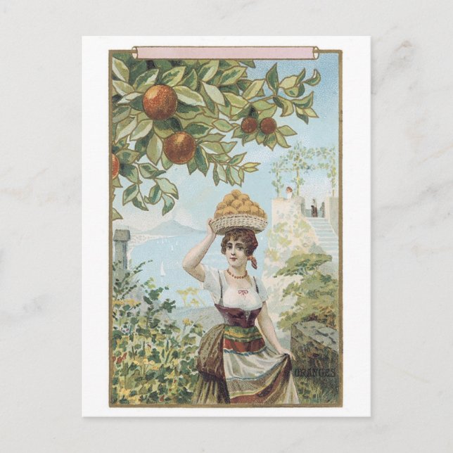 Postal Lady Caranting Fruit (Anverso)