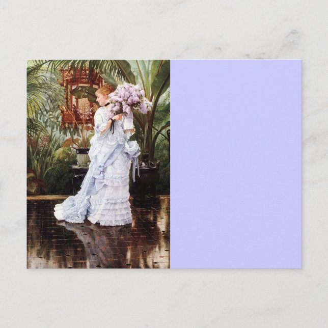 Postal Lady con Lilacs (Anverso)