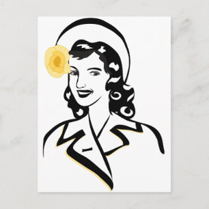 Postal Lady de los años 40