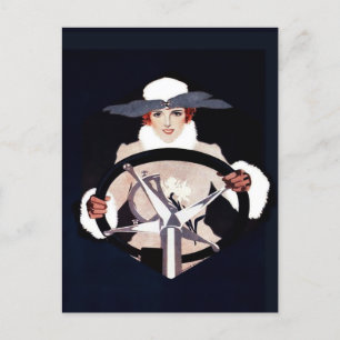 Postal Lady Driver Fadeaway Girl de C Coles Phillips
