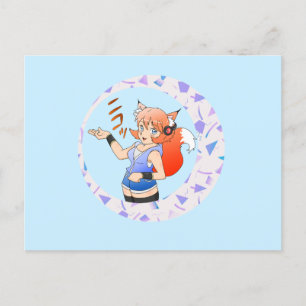 Postal Lady Fox Postcard