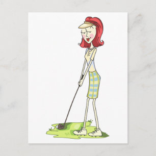 Postal Lady Golfer