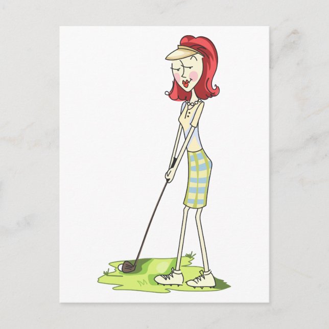 Postal Lady Golfer (Anverso)
