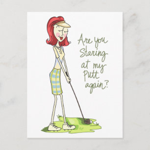 Postal Lady Golfer