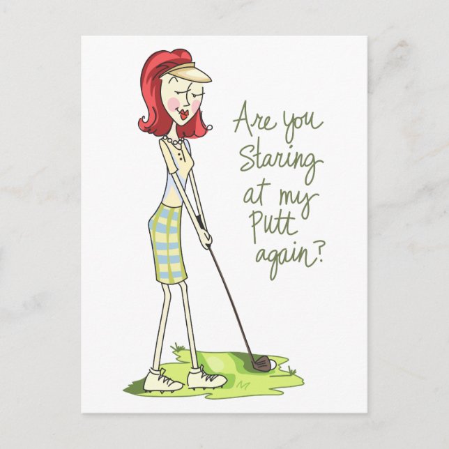 Postal Lady Golfer (Anverso)