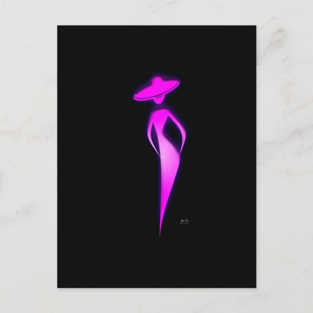 Postal Lady In Pink (Anverso)