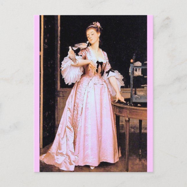 Postal Lady in Pink - Caraud (Anverso)