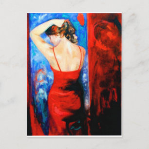 Postal Lady In Red
