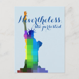Postal Lady Liberty Persistía