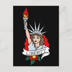 Postal Lady Liberty Tattoo