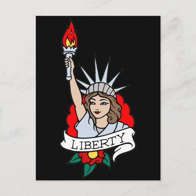 Postal Lady Liberty Tattoo (Anverso)