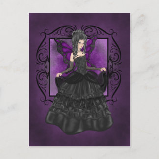 Postal Lady Midnight Postcard