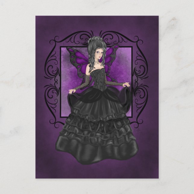 Postal Lady Midnight Postcard (Anverso)