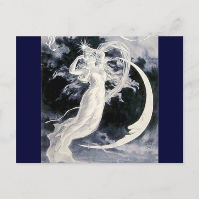 Postal Lady Moon Stars (Anverso)