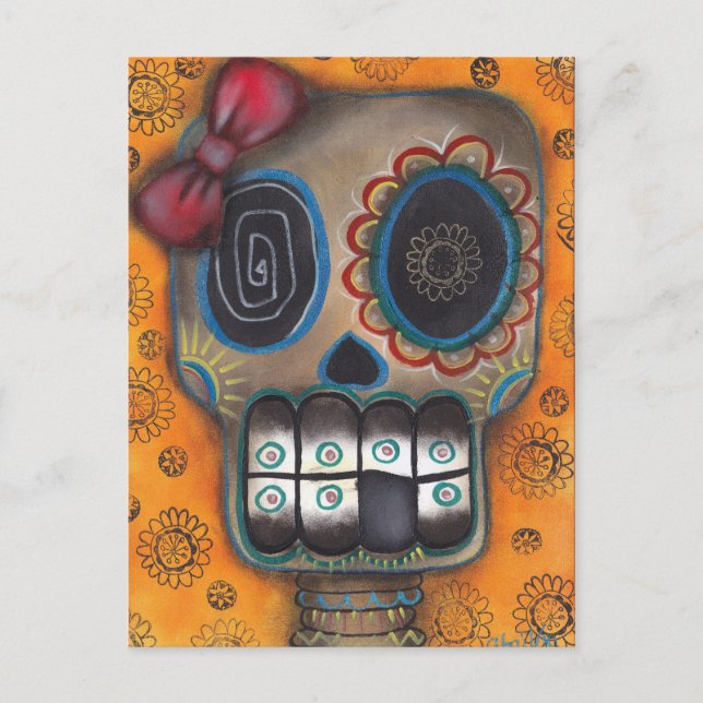 Postal Lady Muerte Postcard (Anverso)