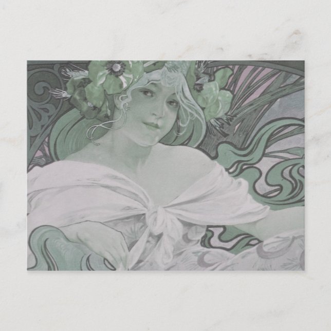 Postal Lady Nature Postcard (Anverso)