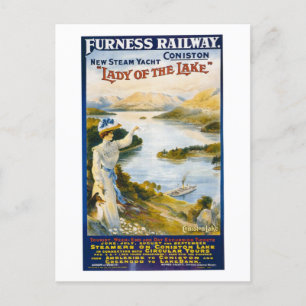Postal Lady of the Lake, Steam Yacht, Reino Unido, Vintag