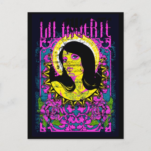 Postal Lady púrpura (Anverso)