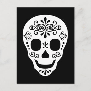 Postal Lady Sugar Skull por Leslie Peppers