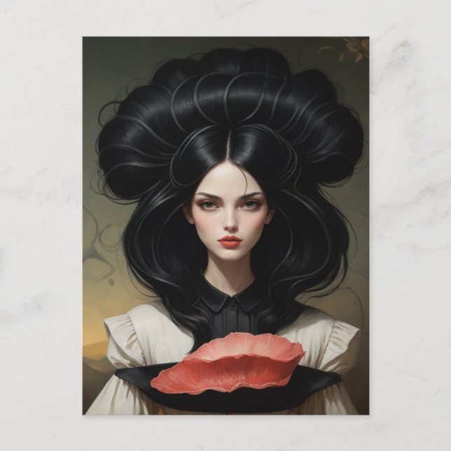 Postal Lady y carne cruda (Anverso)