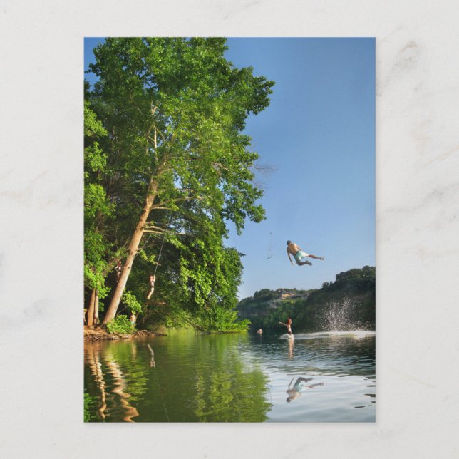 Postal Ladybird Lake Rope Swing - Austin Texas (Anverso)