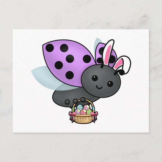 Postal Ladybug de Pascua (Anverso)