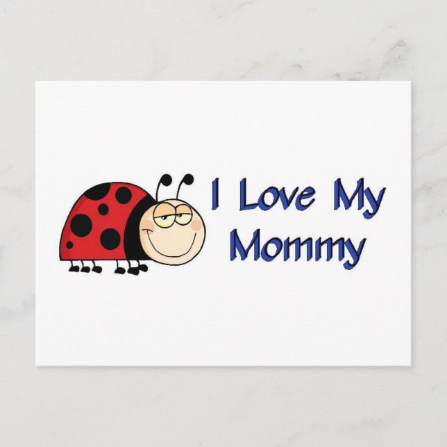 Postal Ladybug I Love my mami (Anverso)