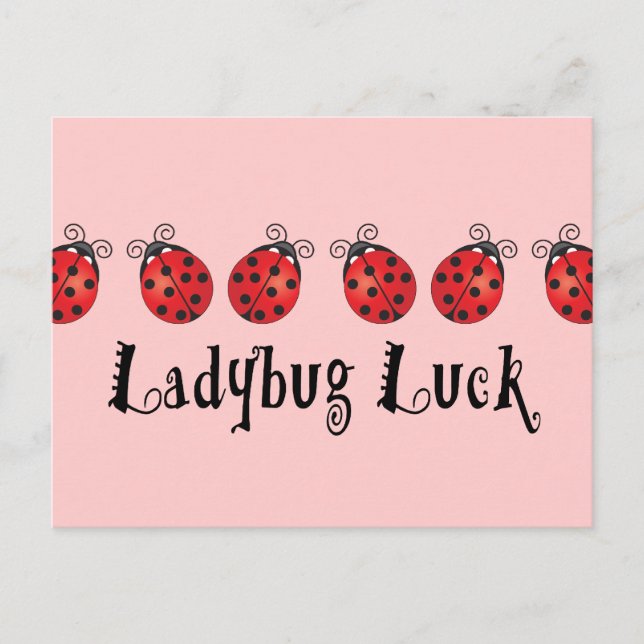 Postal Ladybug Luck (Anverso)
