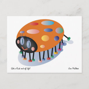 POSTAL LADYBUG POSTCARD GREETING / JIM MALTESE